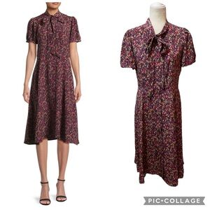 Lauren Ralph Lauren Zachari-Short Sleeve Midi Fit & Flare Floral Dress Size 6